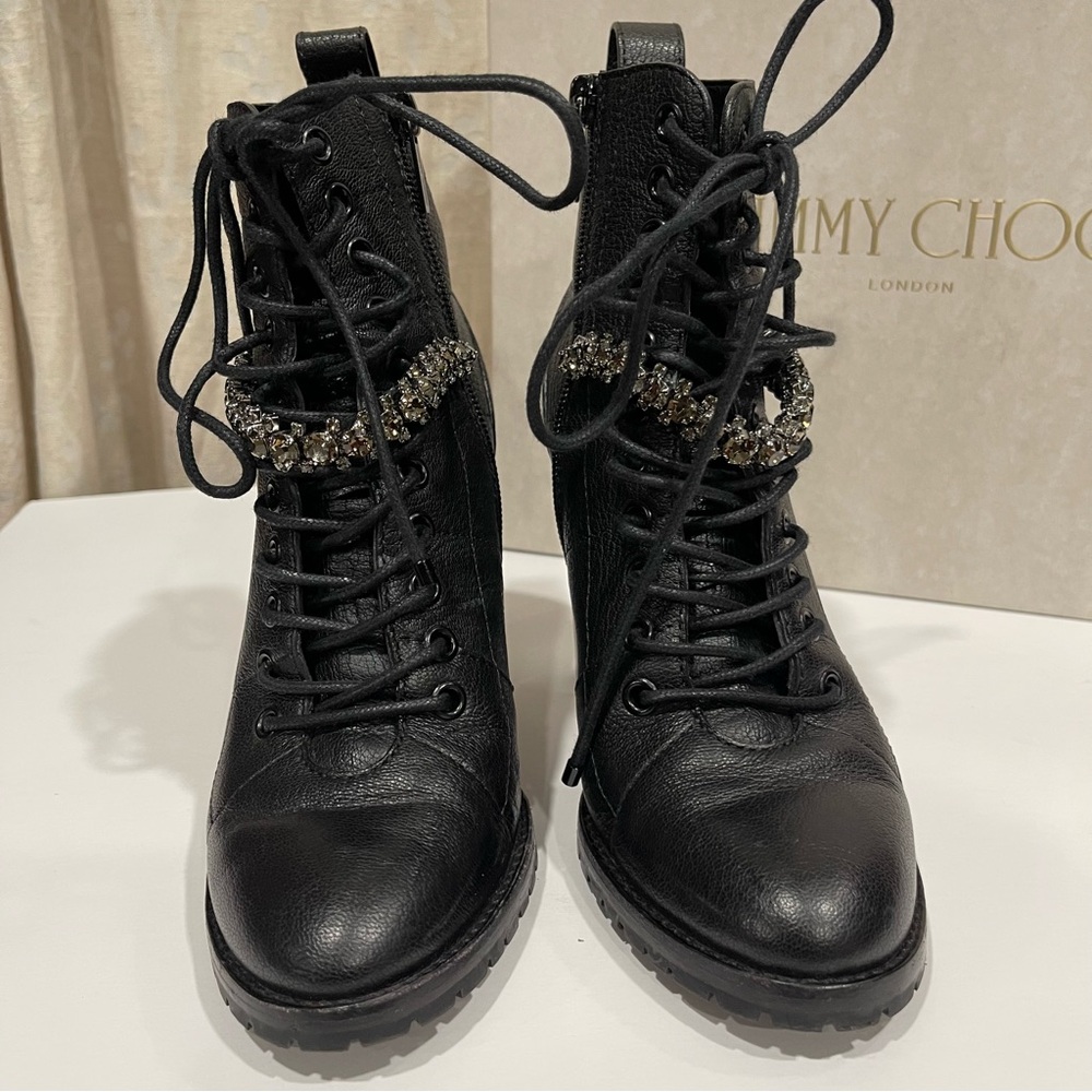 Jimmy Choo | Jewel Cruz Combat Boots - Picture 2 of 9